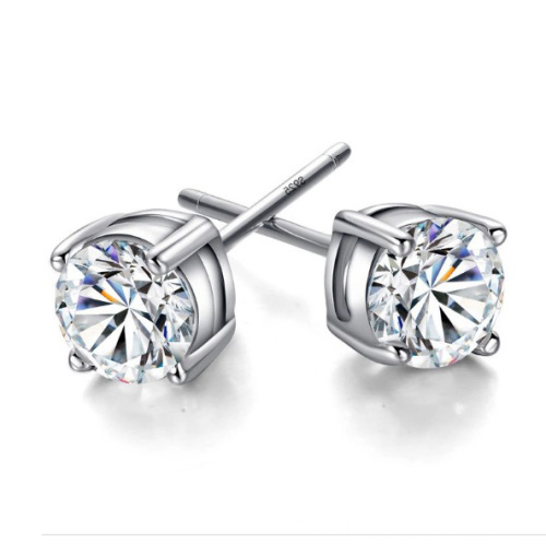 Wholesale Price 925 Sterling Silver Diamond Earrings